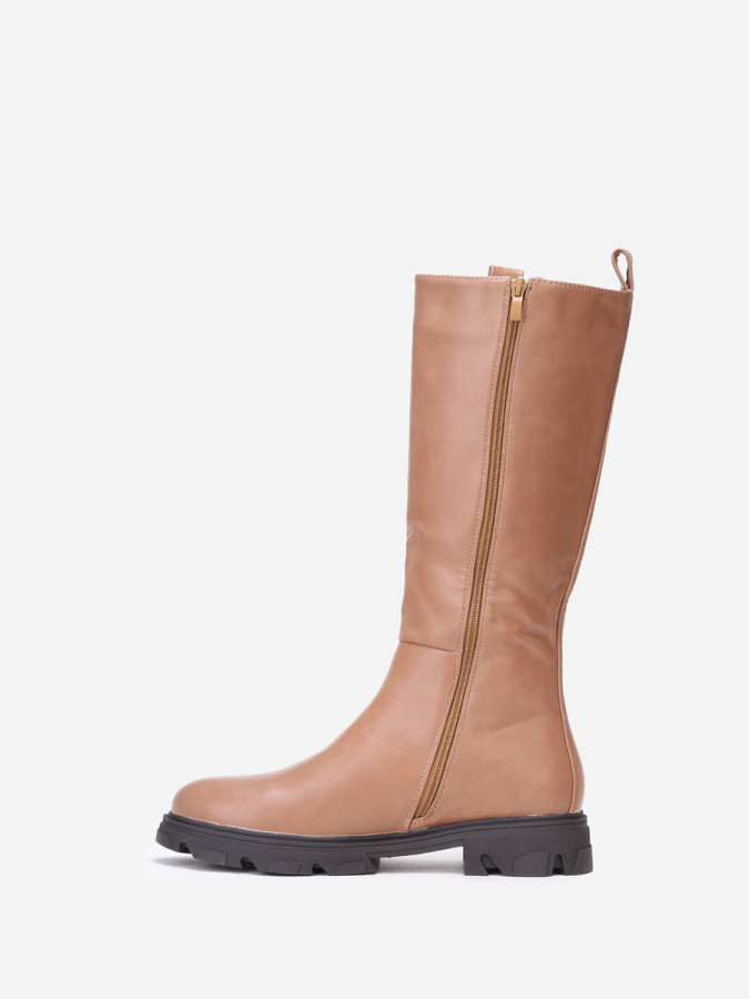 Bottes cavalières crantées grandes tailles