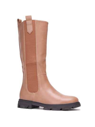 Bottes cavalières crantées grandes tailles