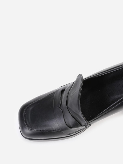 Mocassins à talon trapèze