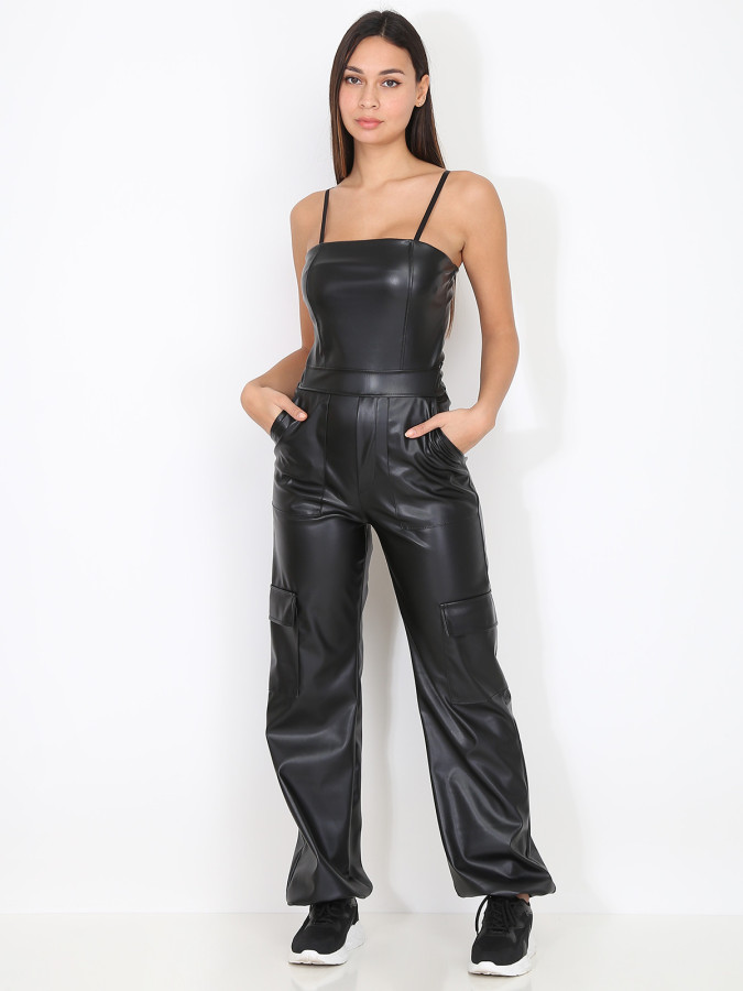 Combinaison cargo en simili