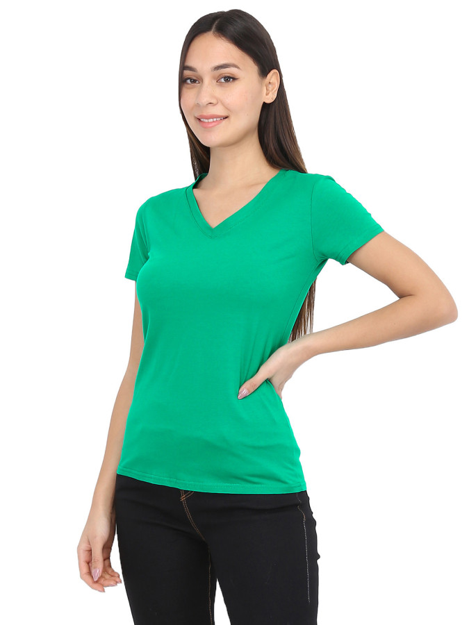 T-shirt basique à col V