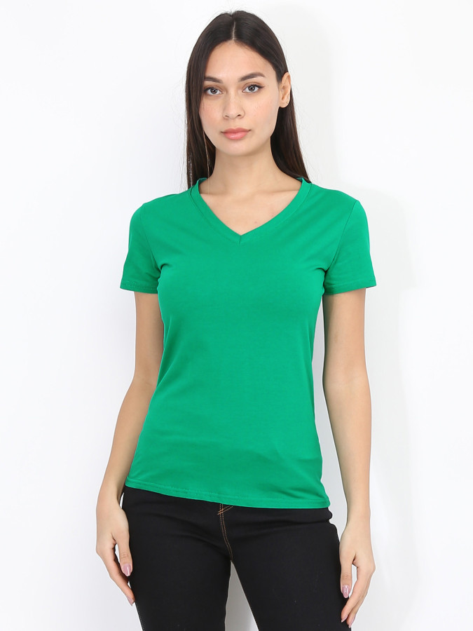 T-shirt basique à col V