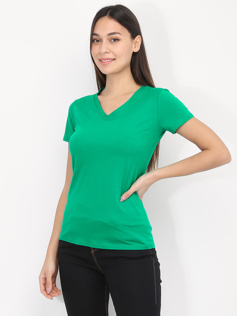 T-shirt basique à col V