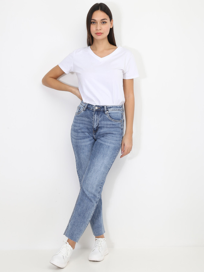 T-shirt basique à col V