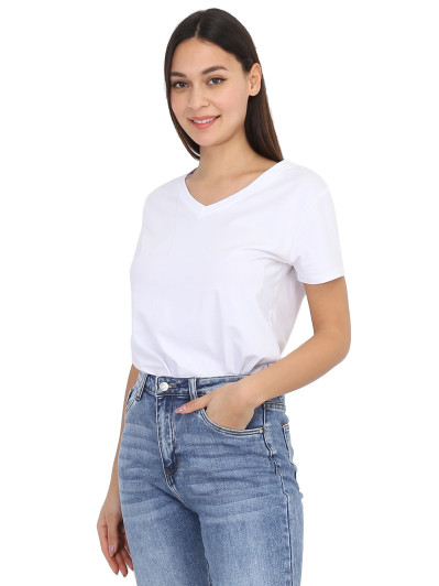 T-shirt basique à col V