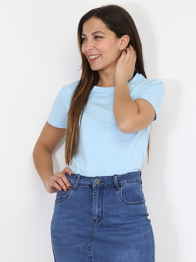 T-shirt basique à col rond