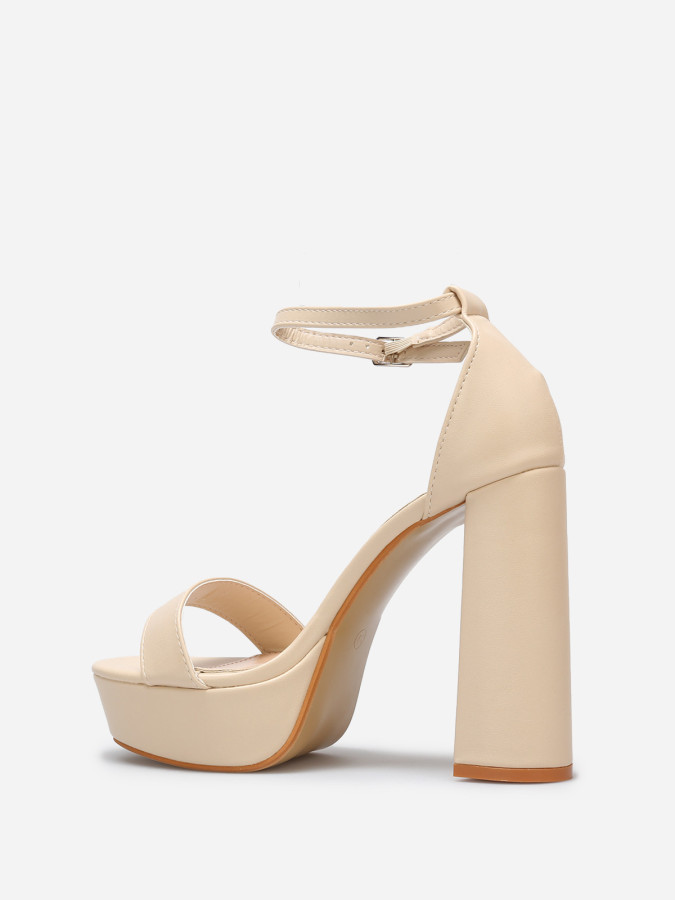 Sandales à plateforme et talon haut