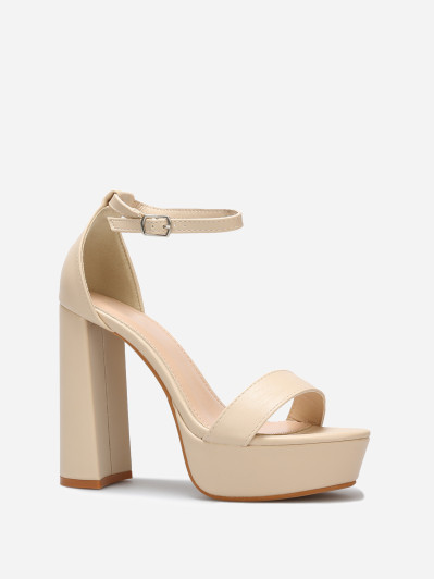 Sandales à plateforme et talon haut