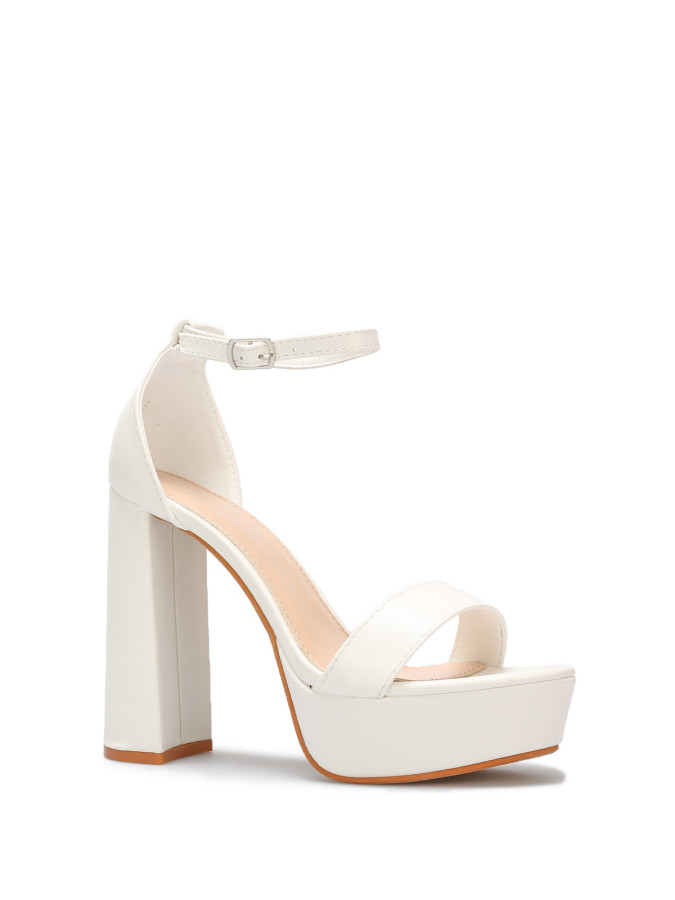 Sandales à plateforme et talon haut
