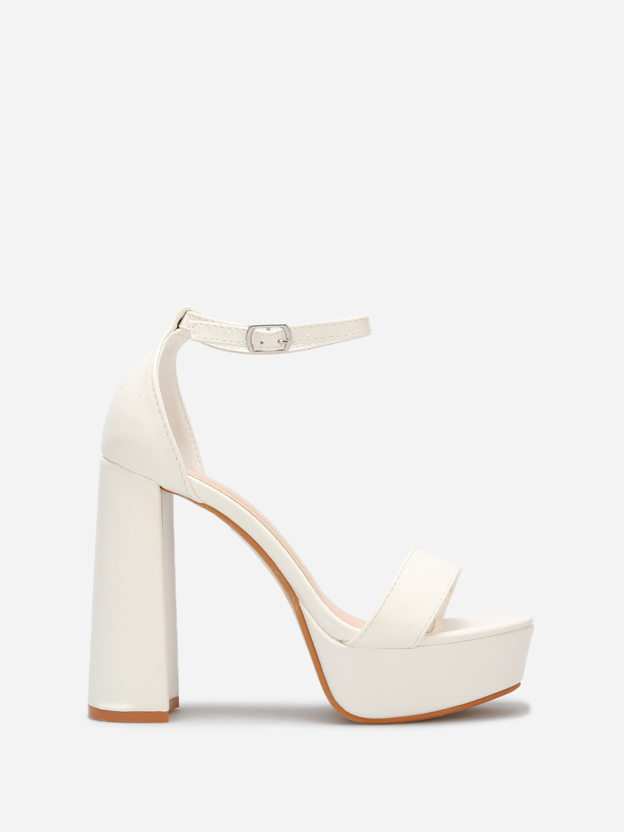 Sandales à plateforme et talon haut