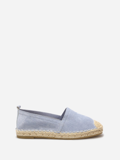 Espadrilles en suédine à bout carré