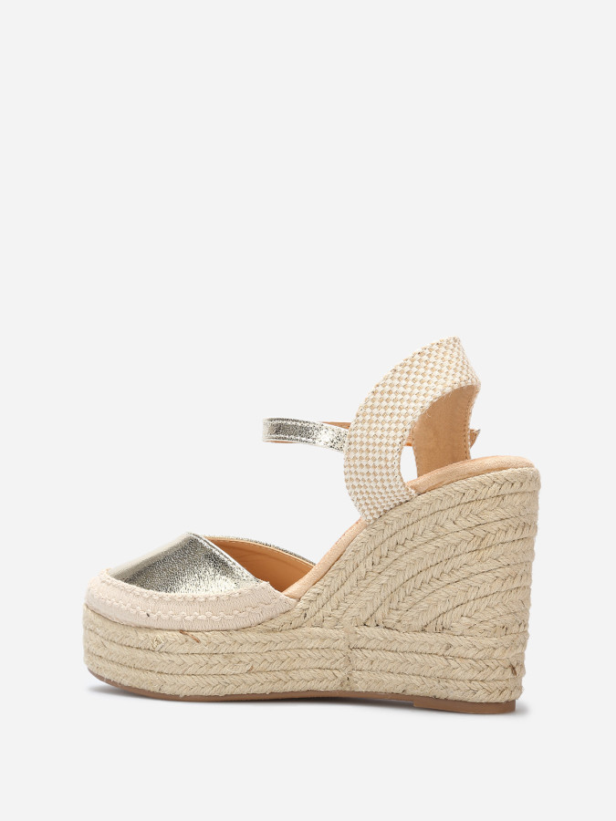 Espadrilles compensées à bride