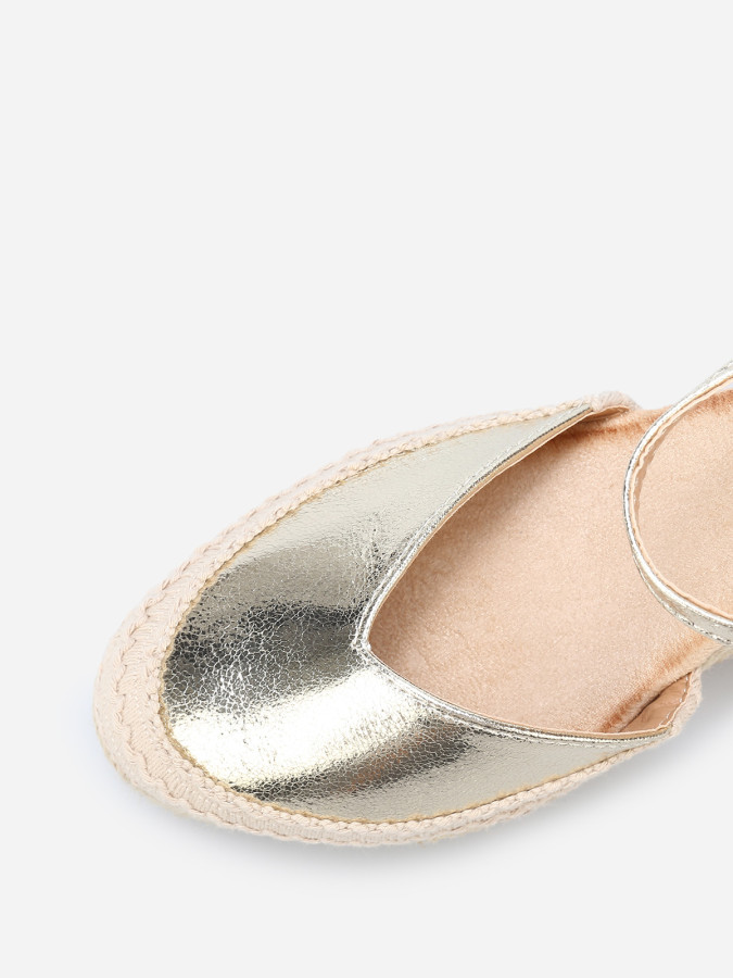 Espadrilles compensées à bride