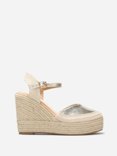 Espadrilles compensées à bride