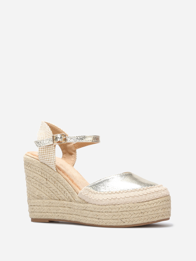 Espadrilles compensées à bride
