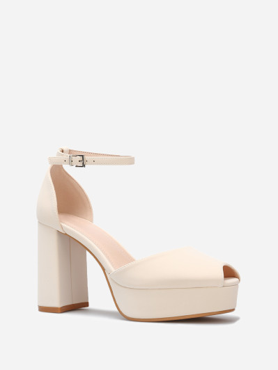 Escarpins peep toes à plateforme