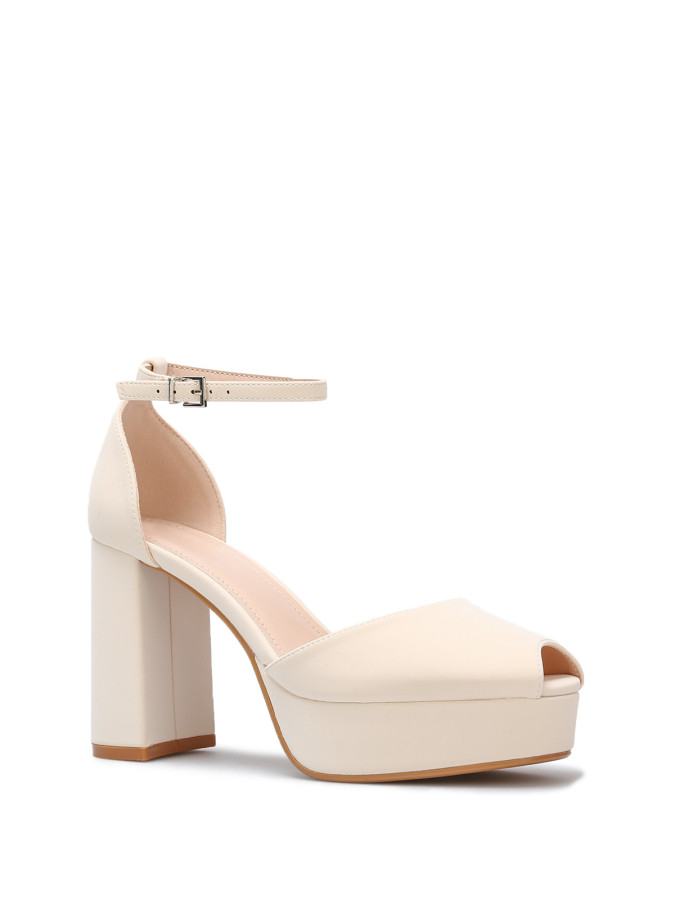 Escarpins peep toes à plateforme