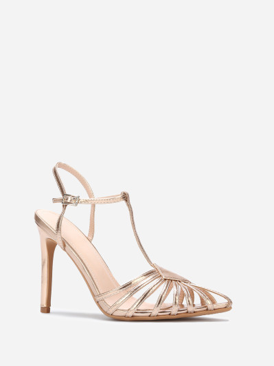 Escarpins ajourés à talon aiguille