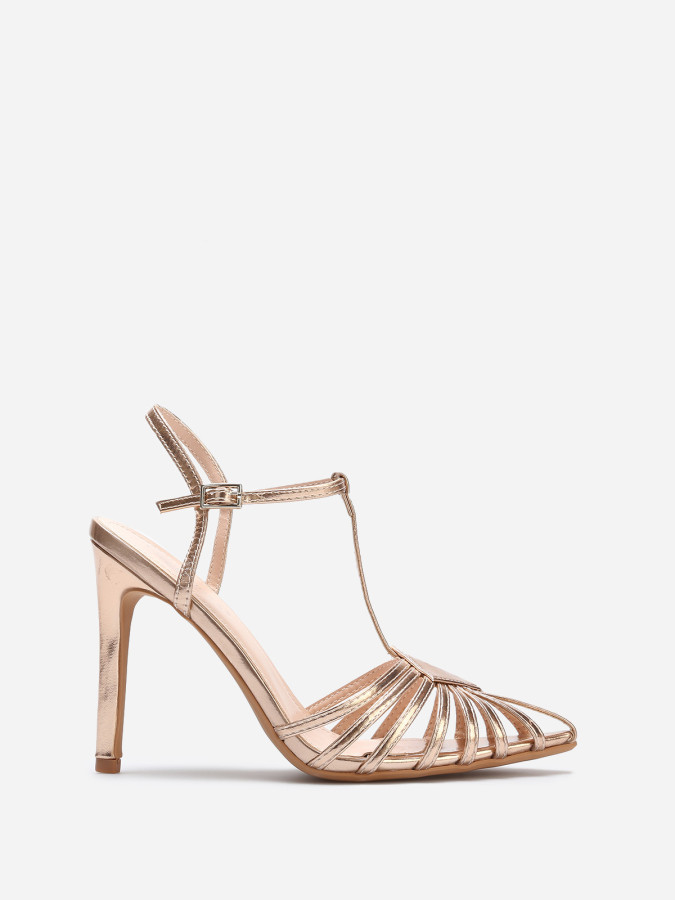 Escarpins ajourés à talon aiguille