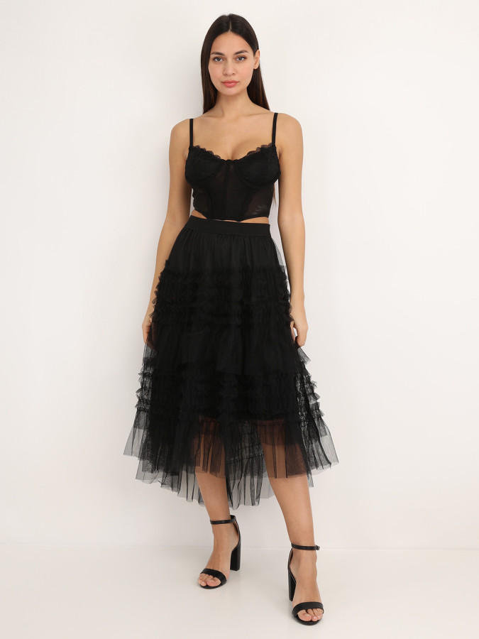 Corset à dentelle et armatures