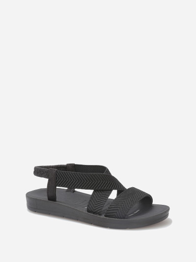 Sandales à brides élastiques croisées