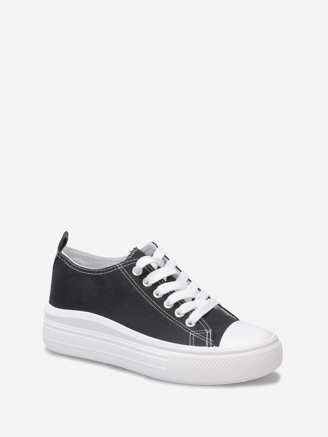 Tennis en toile à plateforme