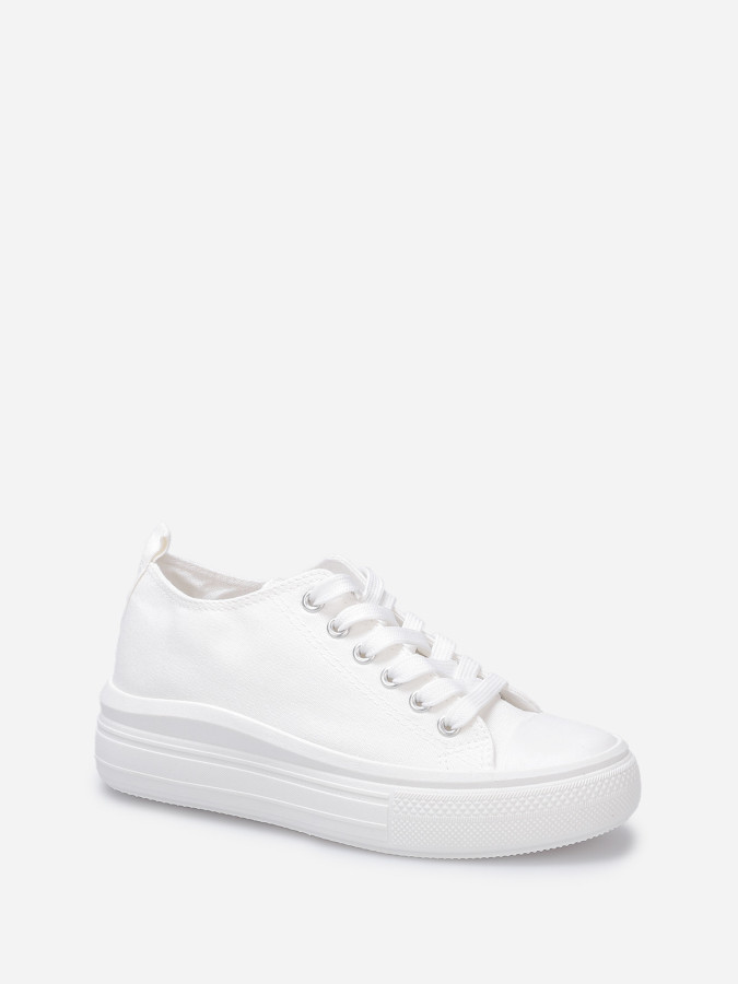 Tennis en toile à plateforme