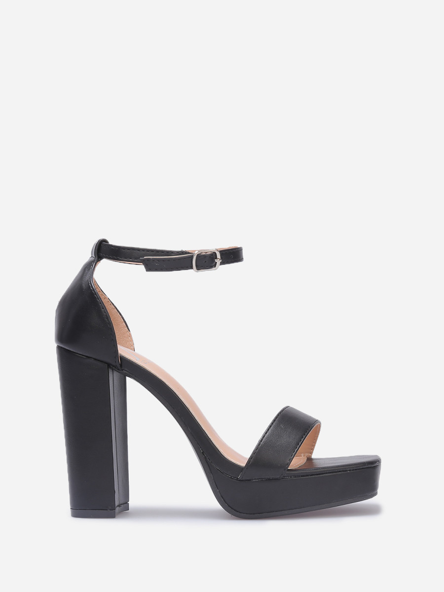 Sandales rétros à plateforme et talon haut