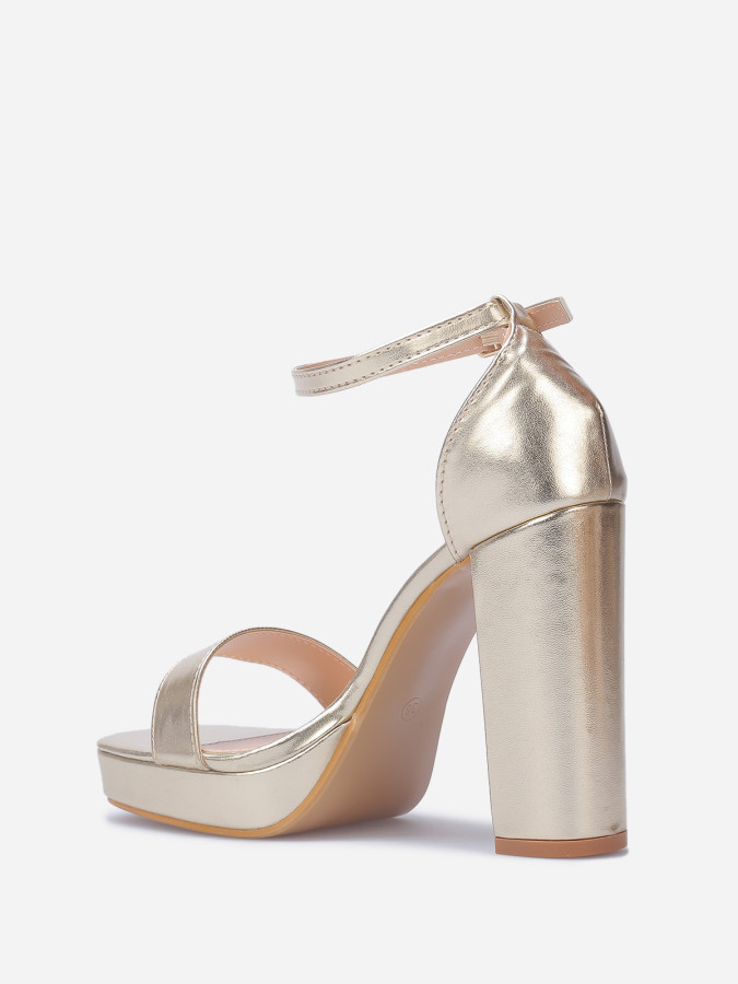 Sandales rétros à plateforme et talon haut