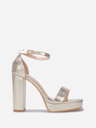 Sandales rétros à plateforme et talon haut