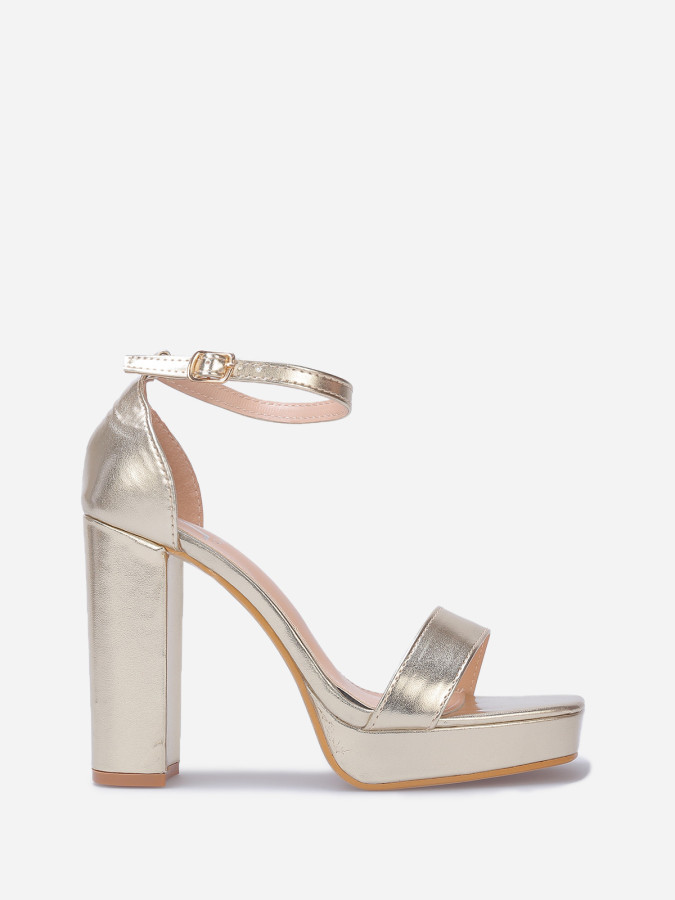 Sandales rétros à plateforme et talon haut