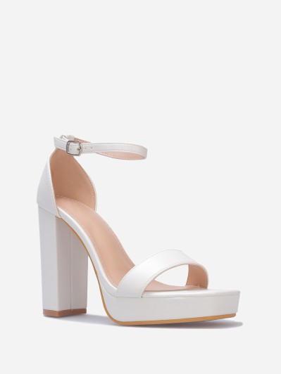 Sandales rétros à plateforme et talon haut