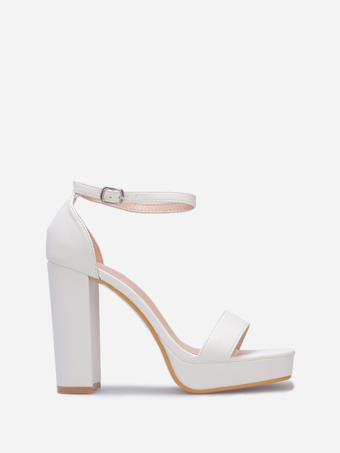 Sandales rétros à plateforme et talon haut