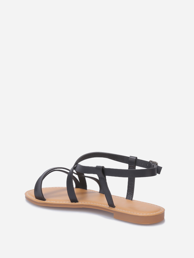 Nu-pieds à multiples brides