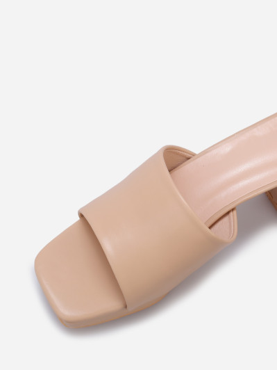 Mule plateforme à talon grandes tailles