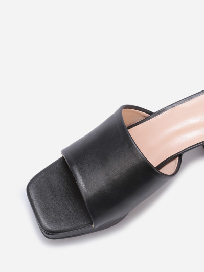 Mule plateforme à talon grandes tailles