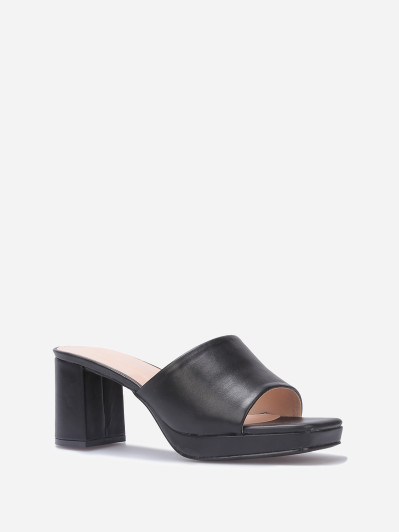 Mule plateforme à talon grandes tailles