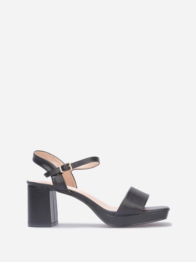 Sandales à bout carré grandes tailles