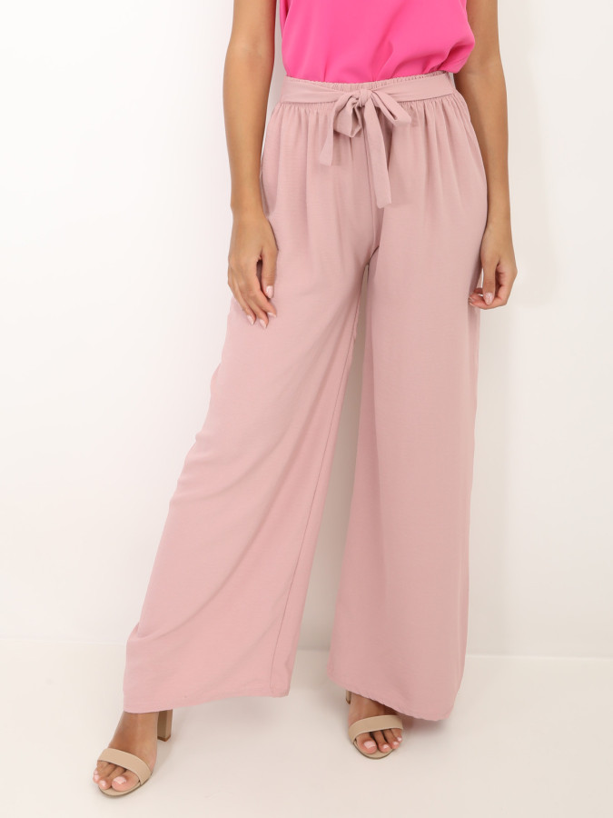 Pantalon fluide ceinturé