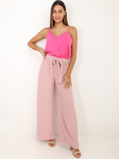 Pantalon fluide ceinturé