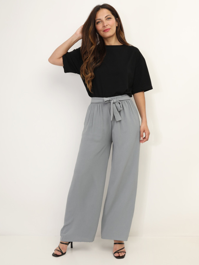 Pantalon fluide ceinturé