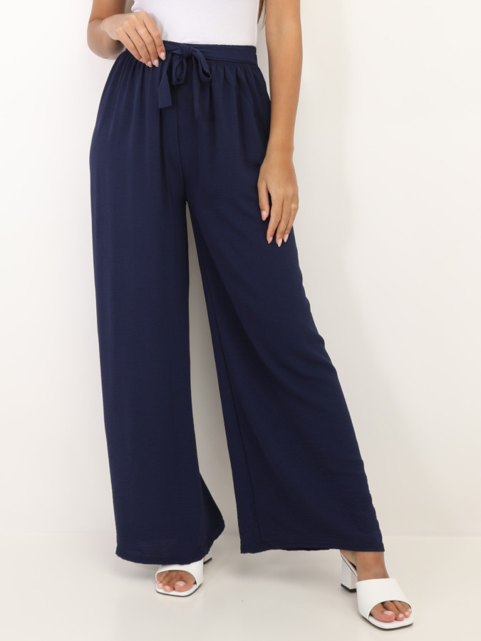 Pantalon fluide ceinturé