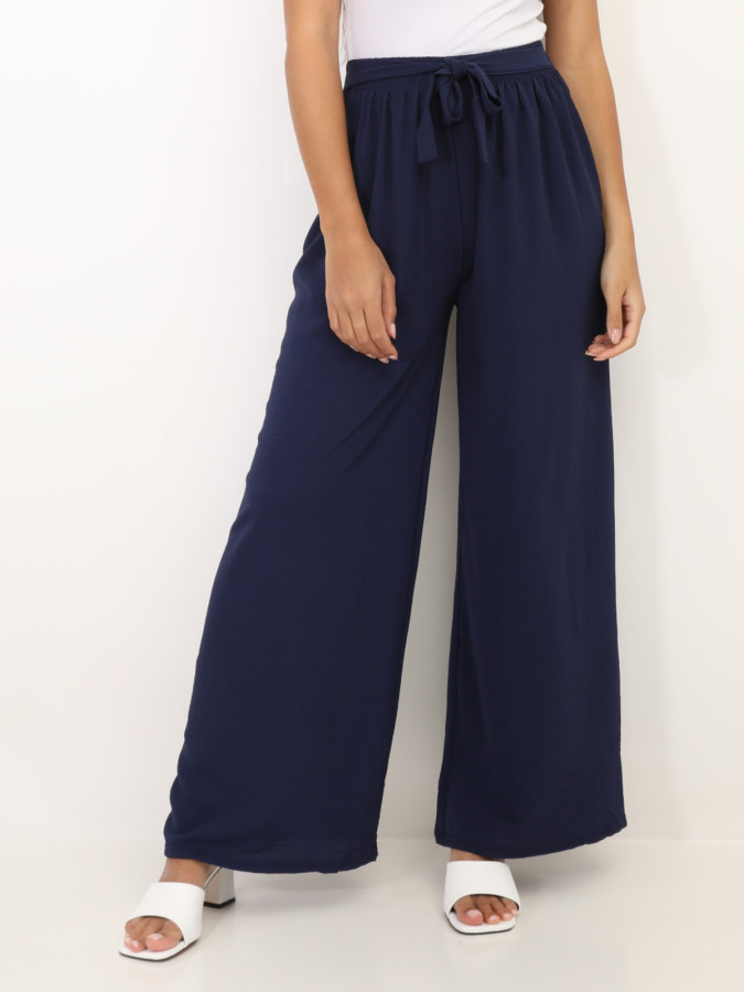 Pantalon fluide ceinturé