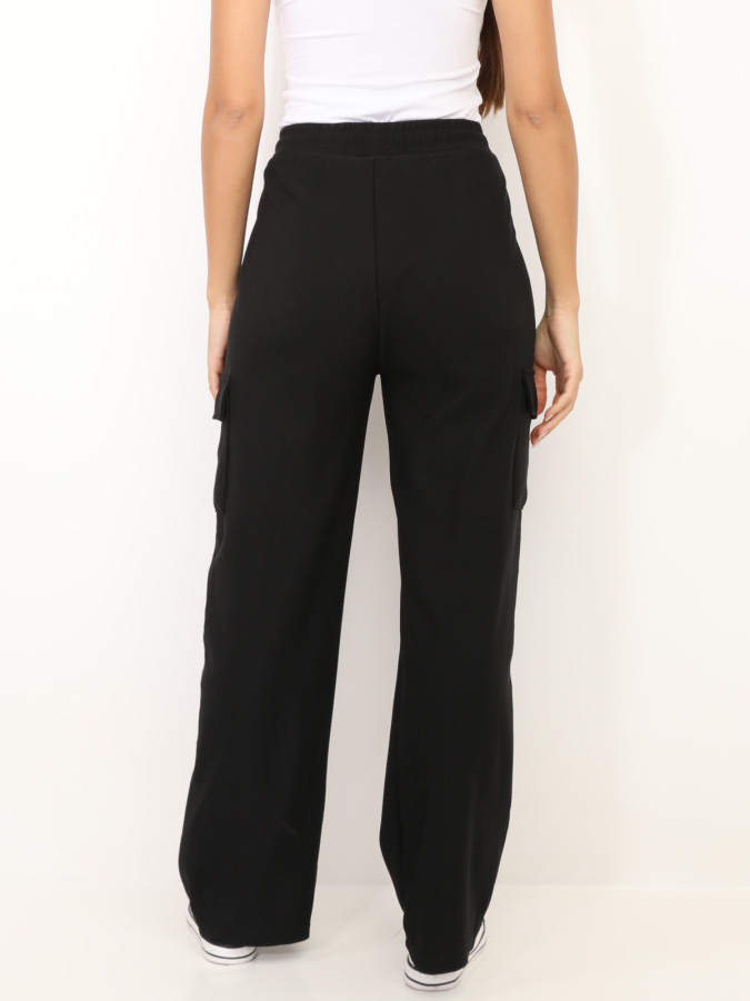 Pantalon cargo avec taille élastique