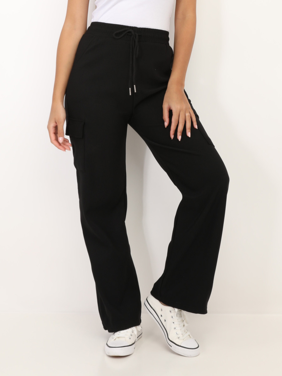 Pantalon cargo avec taille élastique