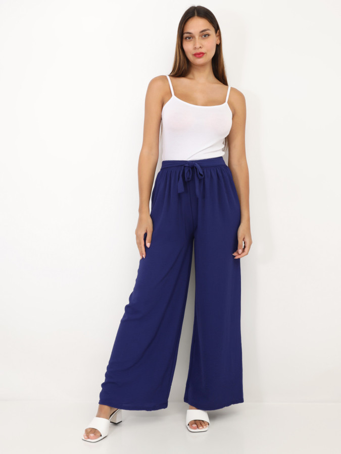 Pantalon ample ceinturé