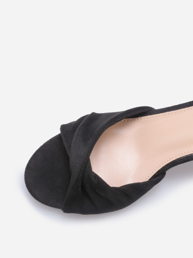 Sandales à bride effet nouée