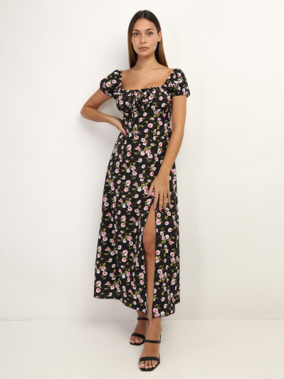 Robe corset à imprimé fleurs