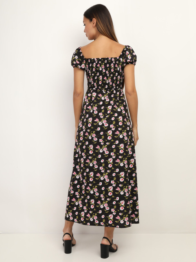 Robe corset à imprimé fleurs