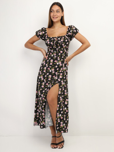 Robe corset à imprimé fleurs